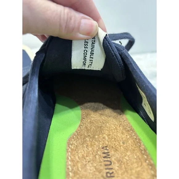 Cariuma Rio Brazil Low Navy Canvas Sneakers Shoe Mens 12 Women’s 13.5 Blue - Picture 9 of 12